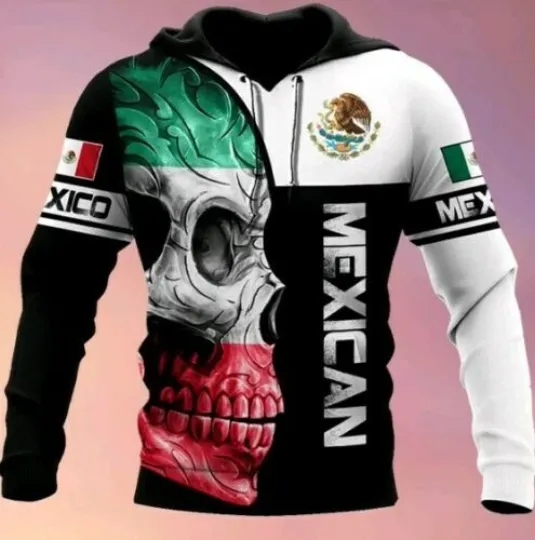 Mexican Skull Mexico Gift 3D Hoodie All Over Print