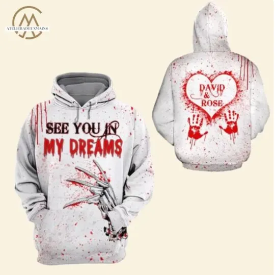 Personalized Freddy Krueger 3D HOODIE The Mother Day Gift US Size Christmas Gift