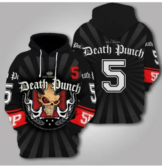 Five Finger Death Punch 3D All Over Print Aparel REH  Hoodie 3d - all printed