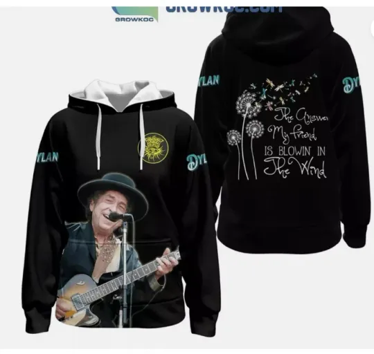 Bob Dylan The Answer My Friend Is Hoodie 3d - all printed, hot 2025