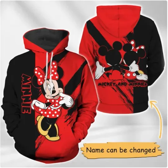 Mickey And Minnie GIRL 3D HOODIE HALLOWEEN GIFT CHRISTMAS GIFT BEST PRICE