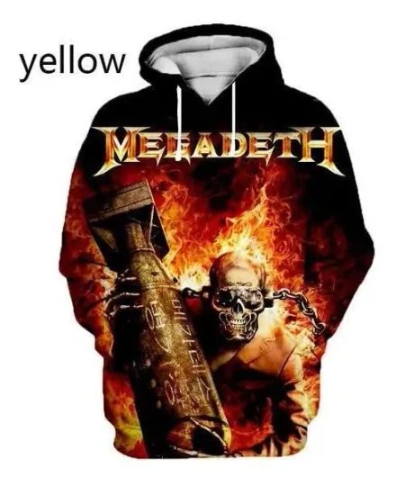 Megadeth Band Hoodie 3D,pinted 3d// BEST hoodie 3d trending hot