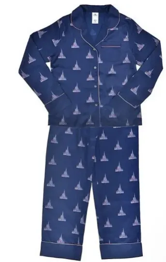 Disney World 50th Anniversary Satin SLEEPWEAR Pajamas Set Womens NWT 2XL