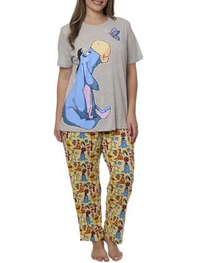 Eeyore Butterfly T-Shirt and Winnie The Pooh & Friends Lounge Pants Set