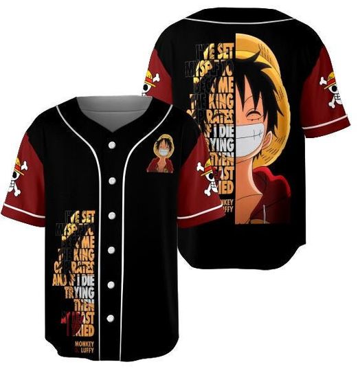 King Of The Pirates Luffy Anime Baseball Jersey