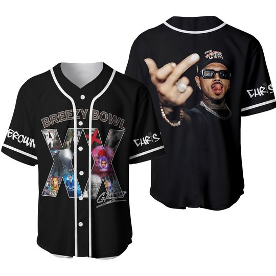 Chris Brown Breezy Bowl Baseball Jersey