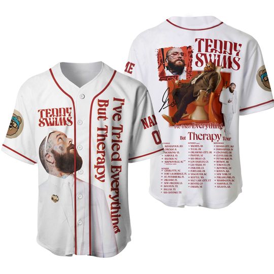 Teddy Swims 2025 Tour Baseball Jersey