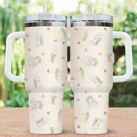 Mickey And Minnie 40oz Tumbler, Disney Couple Stainless Tumbler, Mickey And Friends Travel Mug, Disney Couple Tumbler Cup, Disney Merch