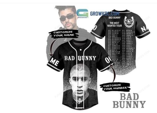 Bad Bunny Jersey, Bad Bunny Baseball Jersey, Bad Bunny Jersey Men's