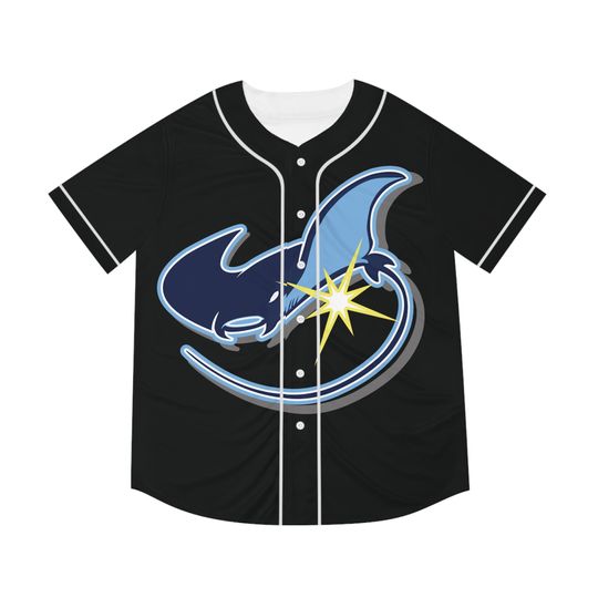 Discover Devil Ray, Manta Ray Sports Logo Baseball Jersey, Unisex Baseball Tee, Mens Team Shirt, Athletic Baseball Top, Men's Sports Apparel