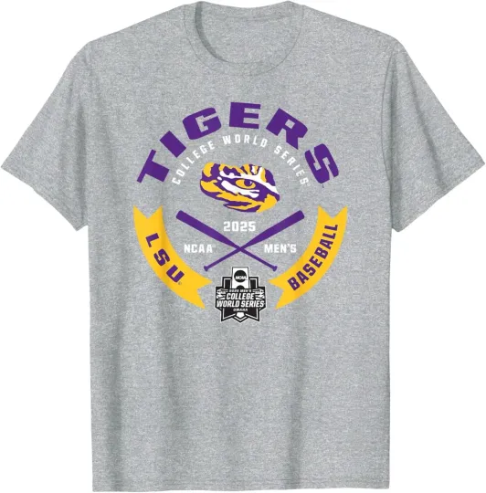 LSU Tigers College World Series 2025 Baseball T-Shirt