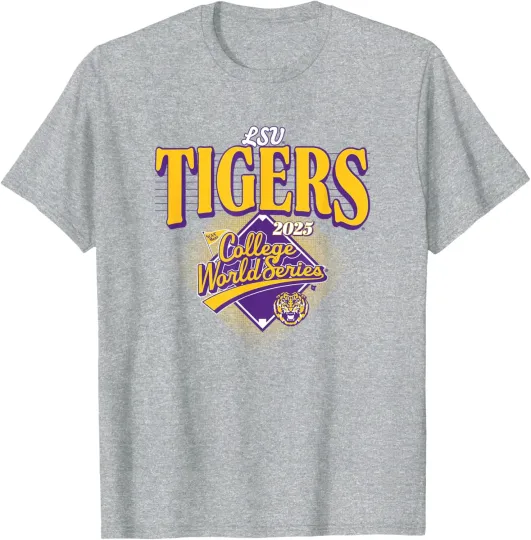 LSU Tigers 2025 College World Series NCAA Baseball T-Shirt