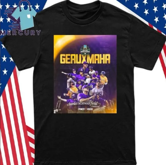 LSU Tigers Baseball NCAA College World Series Omaha Shirt 2025
