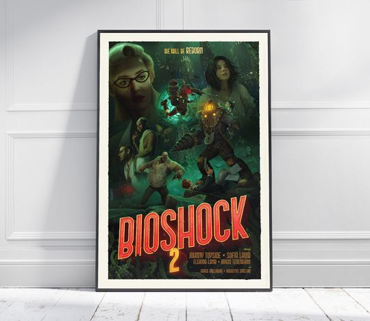 BIOSHOCK 2 Game Poster | Game Art | Adventure Game | Print | Room Decor | Wall Art