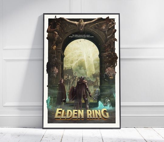ELDEN RING | Game Poster | Game Art | Horror Game | Print | Room Decor | Wall Art