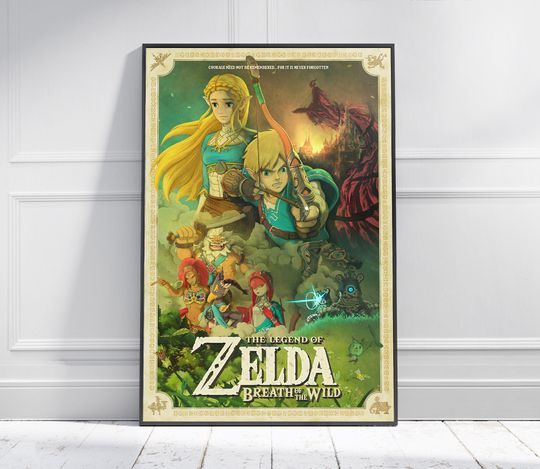 The Legend Of Zelda - Breath Of The Wild | Game Poster | Game Art | Horror Game | Print | Room Decor | Wall Art