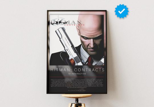 Hitman: Contracts Poster | Gaming Poster | Video Game Prints | Wall Decor Posters | Gaming Gift | Video Game Poster | Gaming Decor