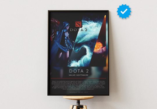 Dota 2 Poster | Gaming Poster | Video Game Prints | Wall Decor Posters | Gaming Gift | Video Game Poster | Gaming Decor