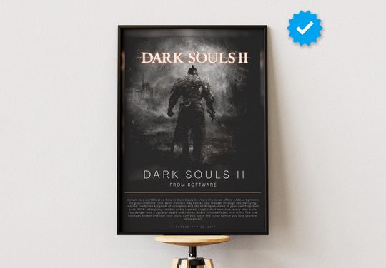 Dark Souls 2 Poster | Gaming Poster | Video Game Prints | Wall Decor Posters | Gaming Gift | Video Game Poster | Gaming Decor