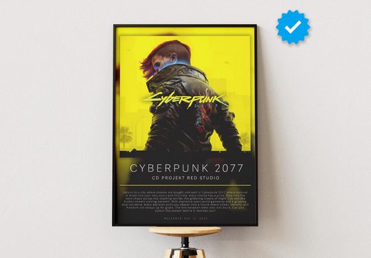 Cyberpunk 2077 Poster | Gaming Poster | Video Game Prints | Wall Decor Posters | Gaming Gift | Video Game Poster | Gaming Decor