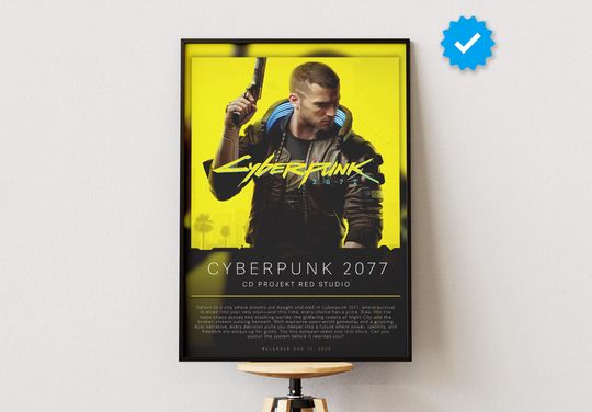 Cyberpunk 2077 Poster | Gaming Poster | Video Game Prints | Wall Decor Posters | Gaming Gift | Video Game Poster | Gaming Decor