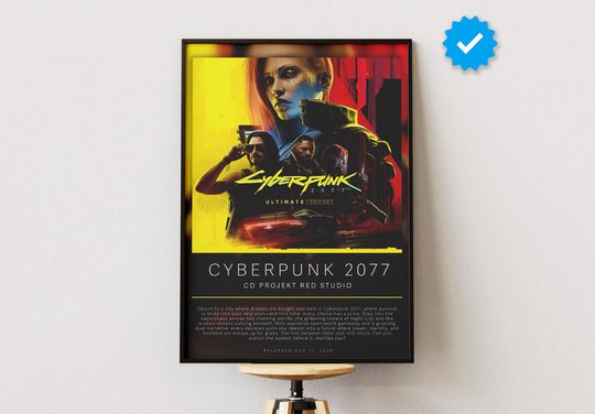 Cyberpunk 2077 Poster | Gaming Poster | Video Game Prints | Wall Decor Posters | Gaming Gift | Video Game Poster | Gaming Decor