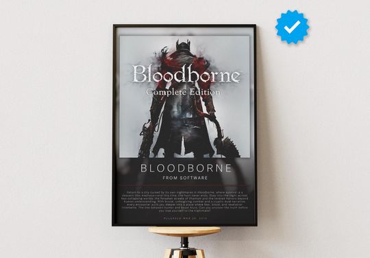 Bloodborne Poster | Gaming Poster | Video Game Prints | Wall Decor Posters | Gaming Gift | Video Game Poster | Gaming Decor