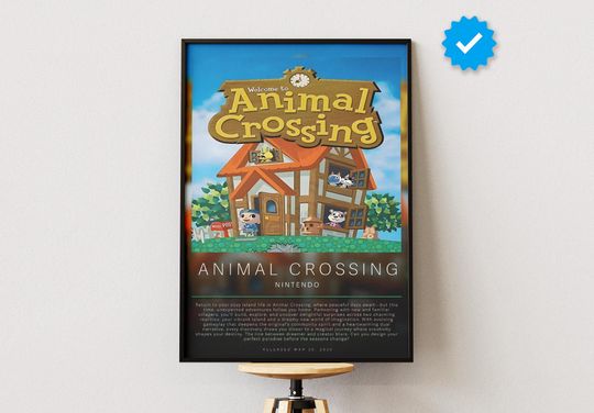Animal Crossing Poster | Gaming Poster | Video Game Print | Wall Decor Poster | Gaming Gift | Video Game Poster | Gaming Decor