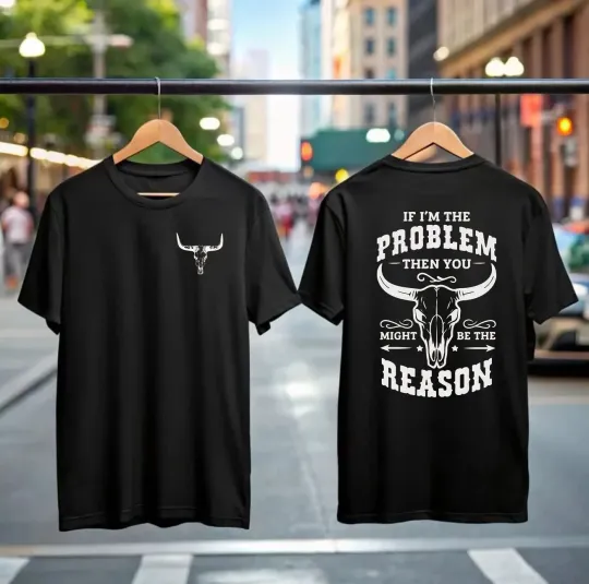 Wallen Western I'm The Problem Tour 2025 Double Sided T-Shirt for Country-Pop and Rock Fans