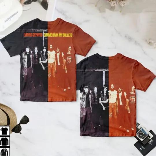 Lynyrd Skynyrd Gimme Back My Bullets Album Cover 3D T-Shirt
