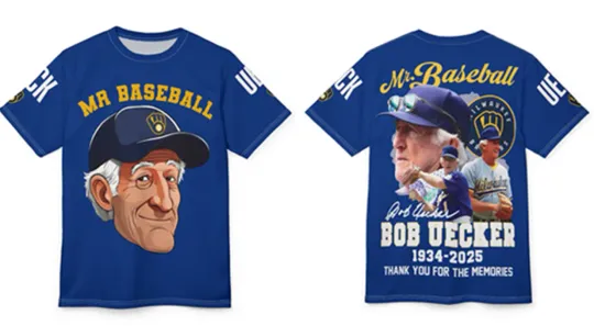 HOT New Bob Uecker Men's Blue T Shirt 3D 2 Side All Size BTT317