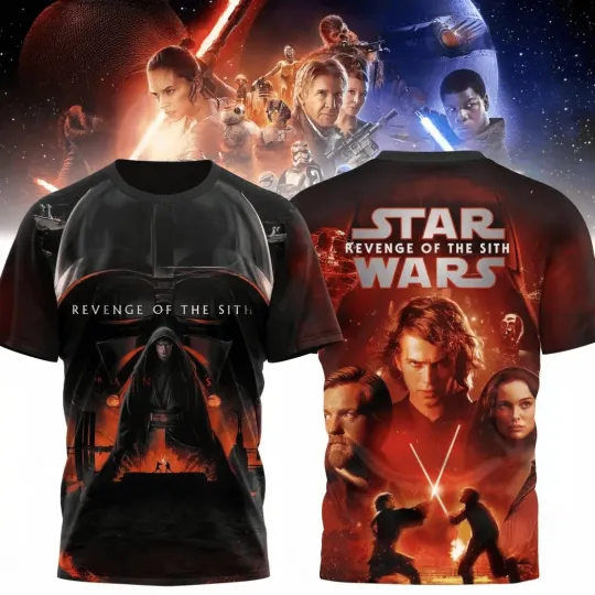 Star Wars Revenge Of The Sith 20th Anniversary 3D T-Shirt Gift For Star Wars Fan