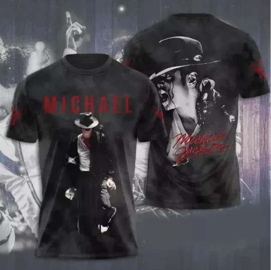 Unisex 3D Michael Jackson Shirt Singer Shirt For Men And Women T-Shirt