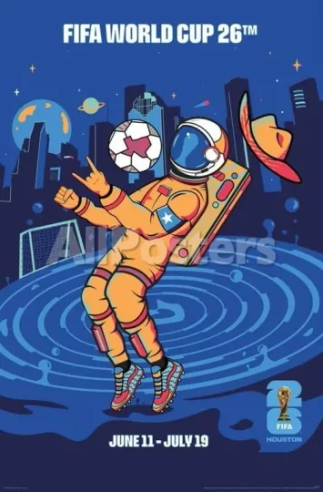 FIFA World Cup 2026 - Houston Premium Matte Vertical Poster