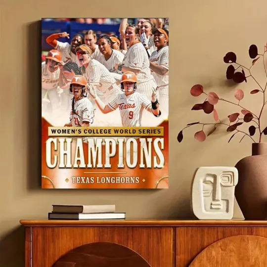 Texas Longhorns Women’s College World Series Champions Poster 2025