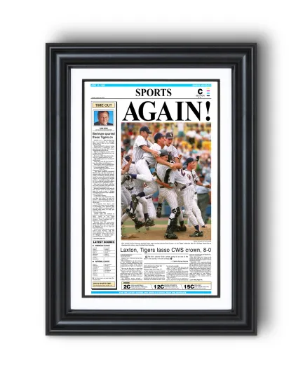 1993 LSU Tigers College World Series Champions Newspaper Print