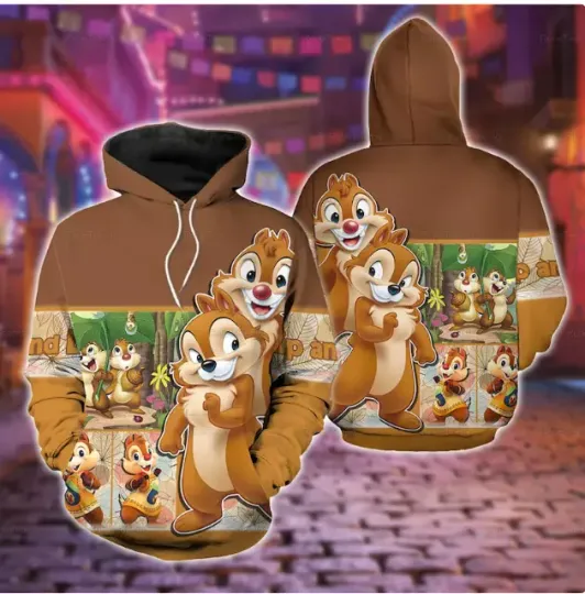 Chip And Dale Sally3D HOODIE BEST PRICE OVER PRINT HALLOWEEN GIFT CHRISTMAS GIFT