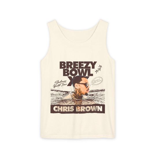 Chris Brown Breezy Bowl XX Unisex Tank Top - Casual Summer Tee for Concerts and Festivals, Stylish Streetwear