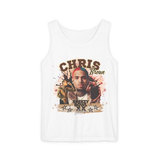 Chris Brown Breezy Bowl 90s Bootleg Unisex Tank Top for Concerts and Festivals