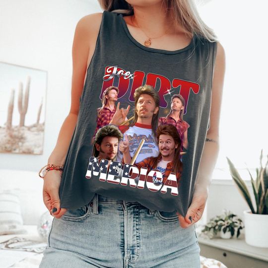 Joe Dirt Merica July 4th Tank Top - Funny Independence Day Shirt
