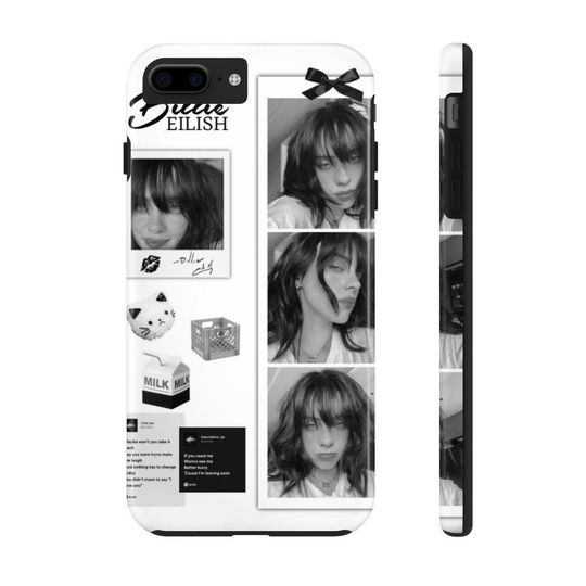 Billie Eilish Black & White Aesthetic iPhone Case
