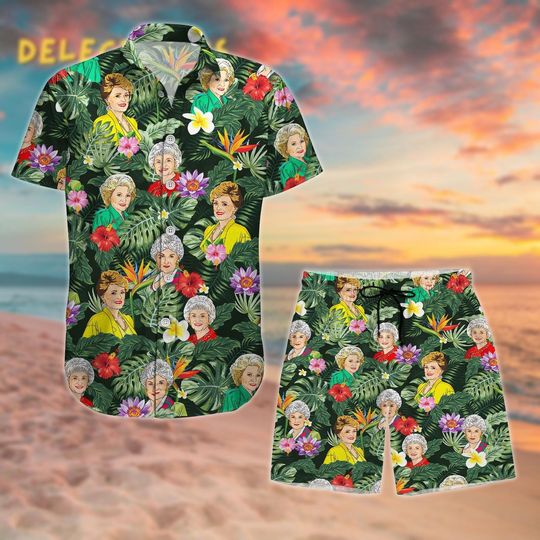 The Stay Golden Button Shirt, Stay Golden Man Shorts, Stay Golden Shirt, 80s Movie Shirt, Gift For Best Friends, Summer Gift