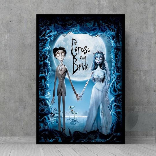 Corpse Bride Classic Movie Poster - Wall Art - Classic Movie Posters - Retro Wall Decor - Film Fan Collectibles