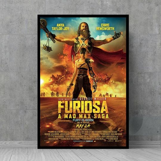 2024 A Mad Max Saga Movie Poster - Wall Art - Vintage Posters - Retro Wall Decor - Film Fan Collectibles