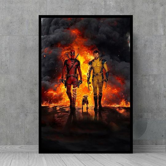Marvel Deadpool And Wolverine Movie Poster - Wall Art - Vintage Posters - Retro Wall Decor - Film Fan Collectibles