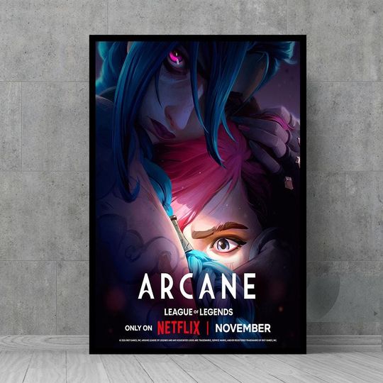 Arcane League Of Legends Movie Poster - Wall Art - Vintage Posters - Retro Wall Decor - Film Fan Collectibles