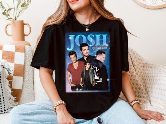 Josh Hutcherson Retro Shirt | 90s Bootleg Graphic Tee | Josh Merch for Fans | Vintage Tribute T-Shirt | Peeta Hunger Games Gift