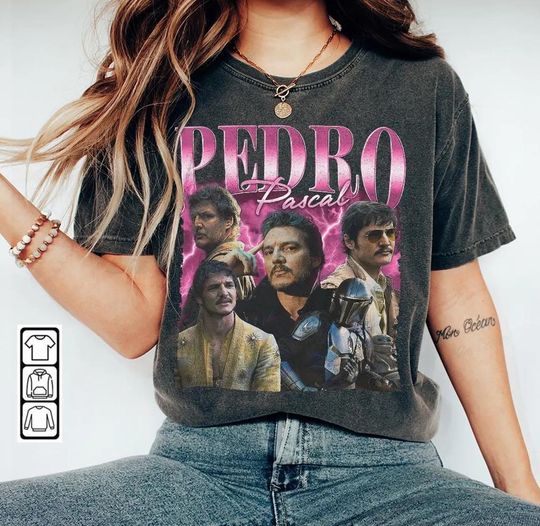 Vintage Pedro Pascal Shirt, Pedro Pascal Fan T-Shirt, Actor PEDRO PASCAL Shirt, Pedro Pascal Fans Gift, Pedro Retro 90s Tees, Pedro Shirt