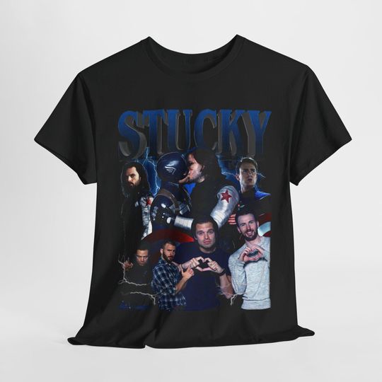 Stucky Steve Rogers and BUCKYY Bn Barnes Unisex Softstyle T-Shirt, Marvel Superhero Graphic Tee, Avengers Fan Shirt, Captain America Winter