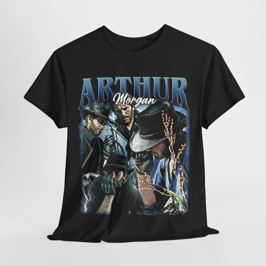 Arthur Morgan Tshirt, Red Dead Redemption Tee, Vintage Cowboy Shirt, Western Game Fan Gift